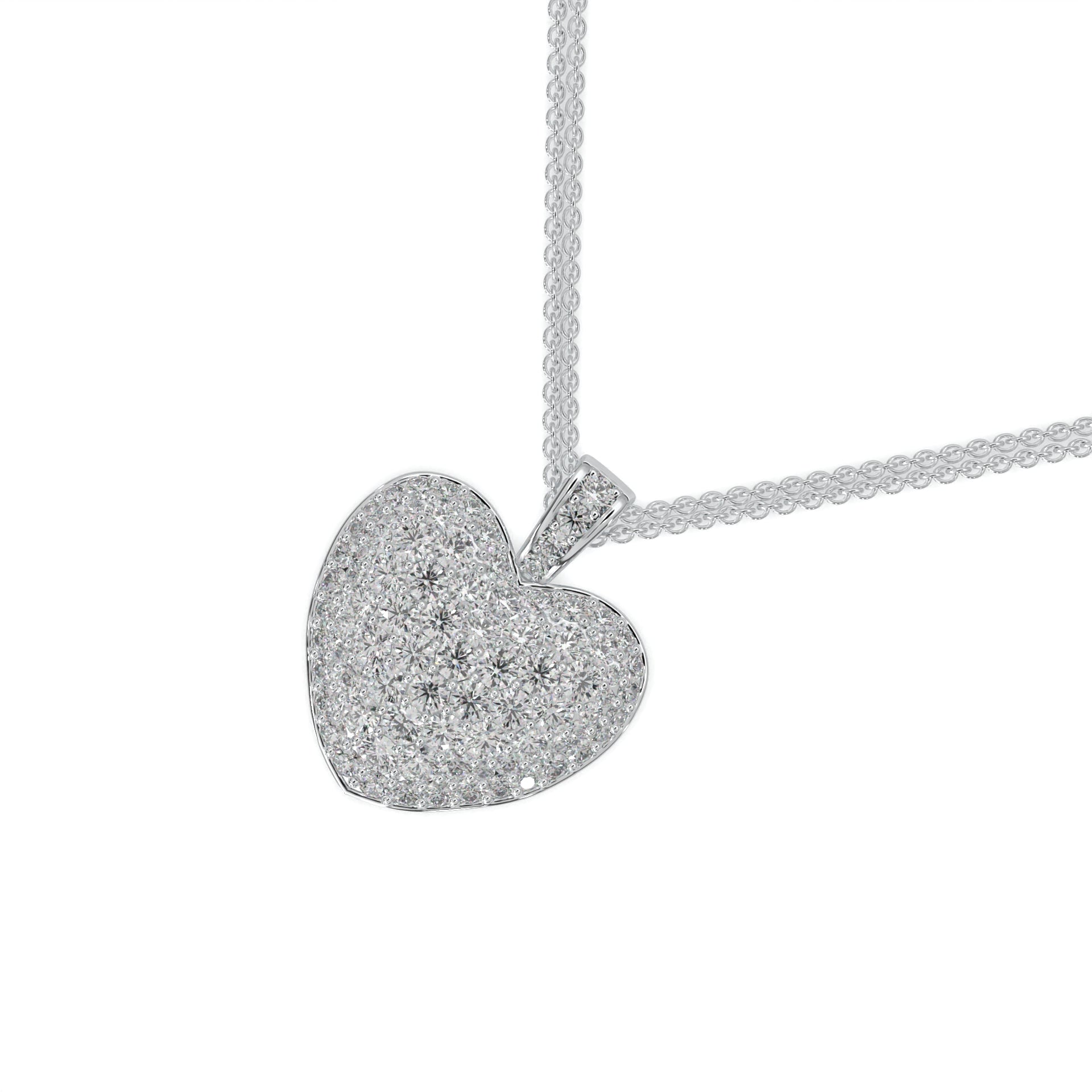 Diamond Necklace Heart