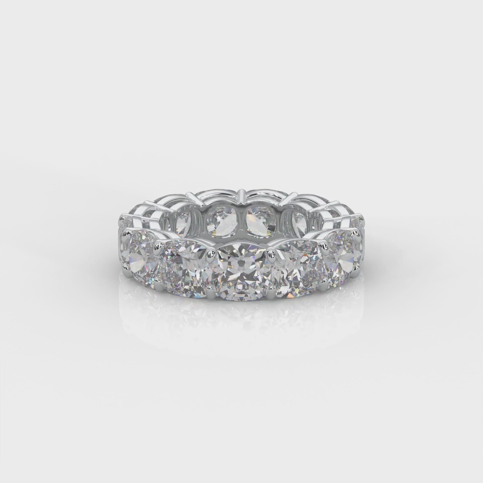 Diamond Ring Eternity Cushion