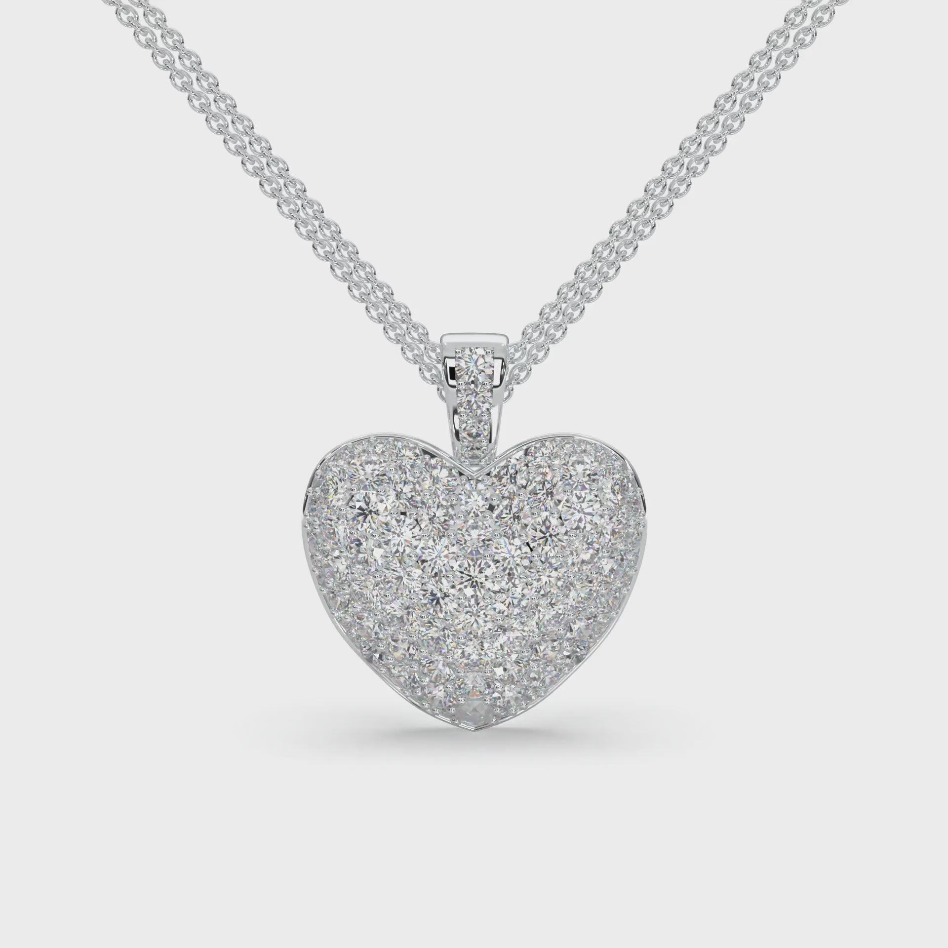Diamond Necklace Heart