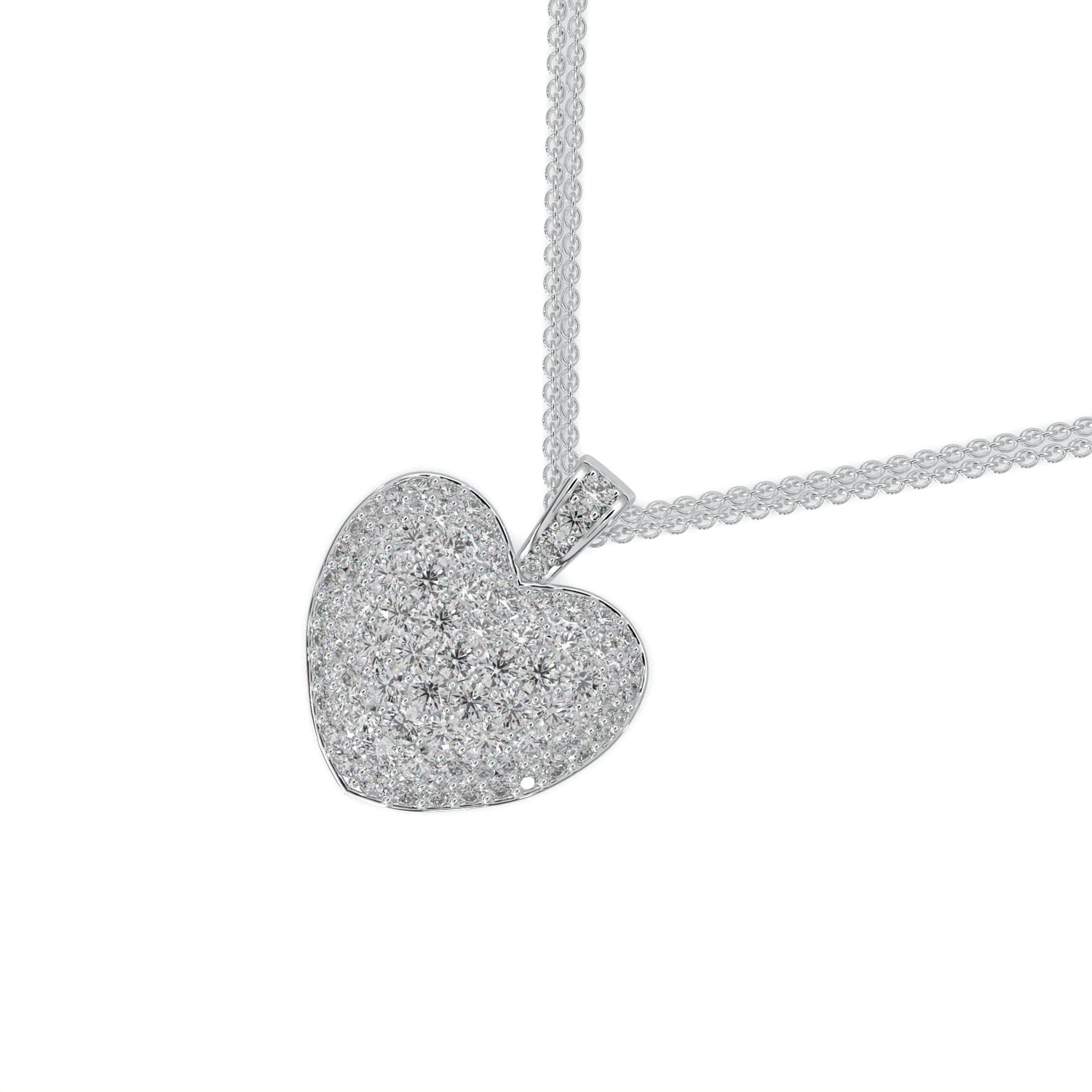 Diamond Necklace Heart