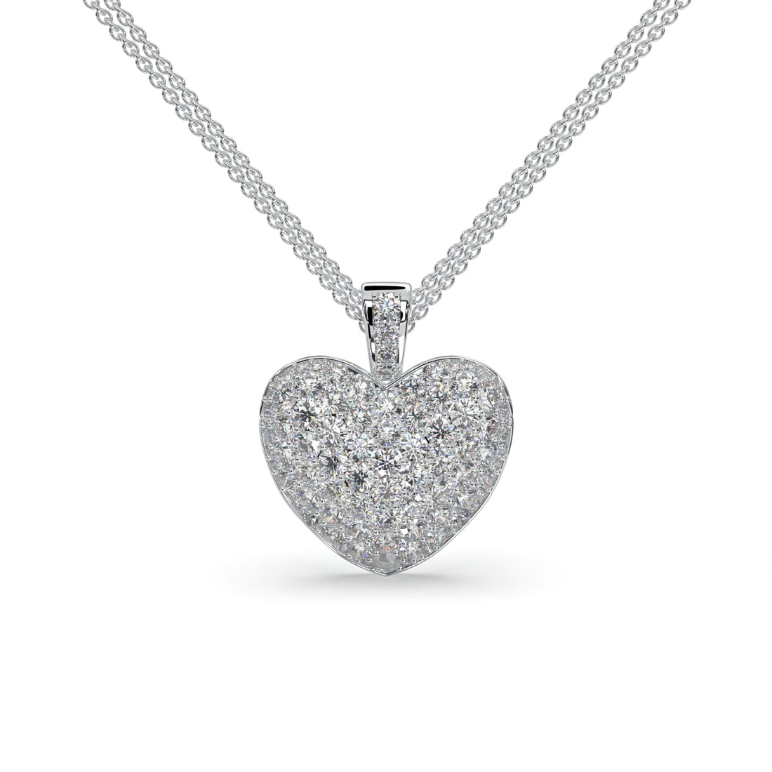Diamond Necklace Heart