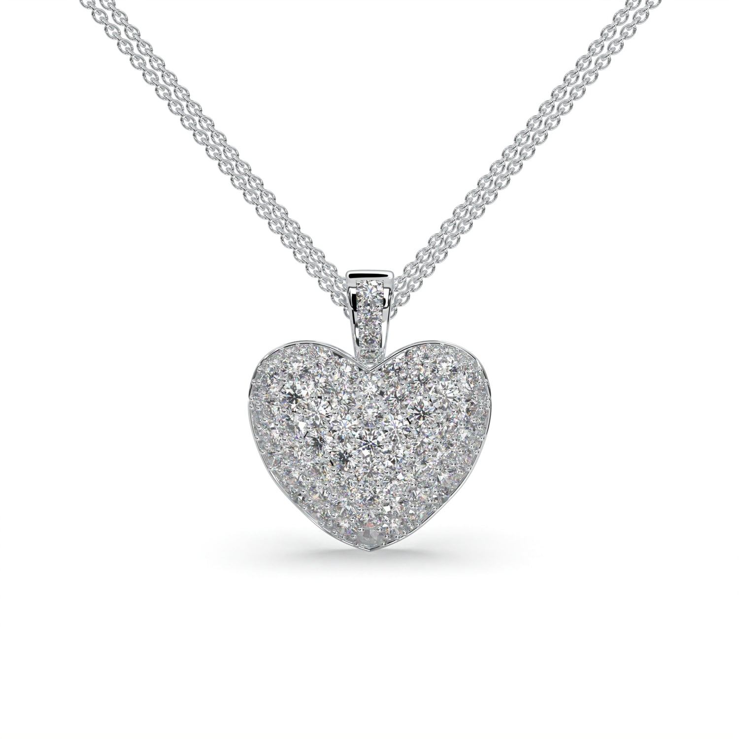Diamond Necklace Heart