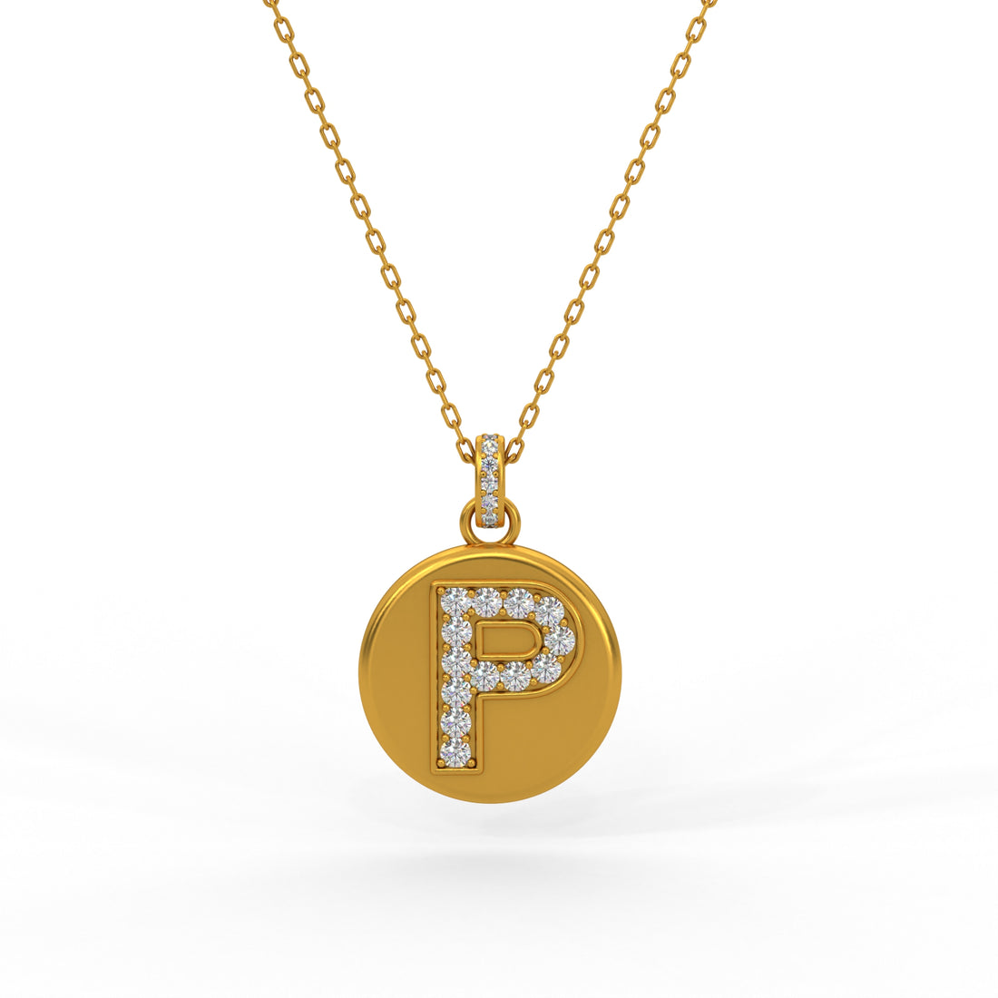 Diamond Alphabet Necklace