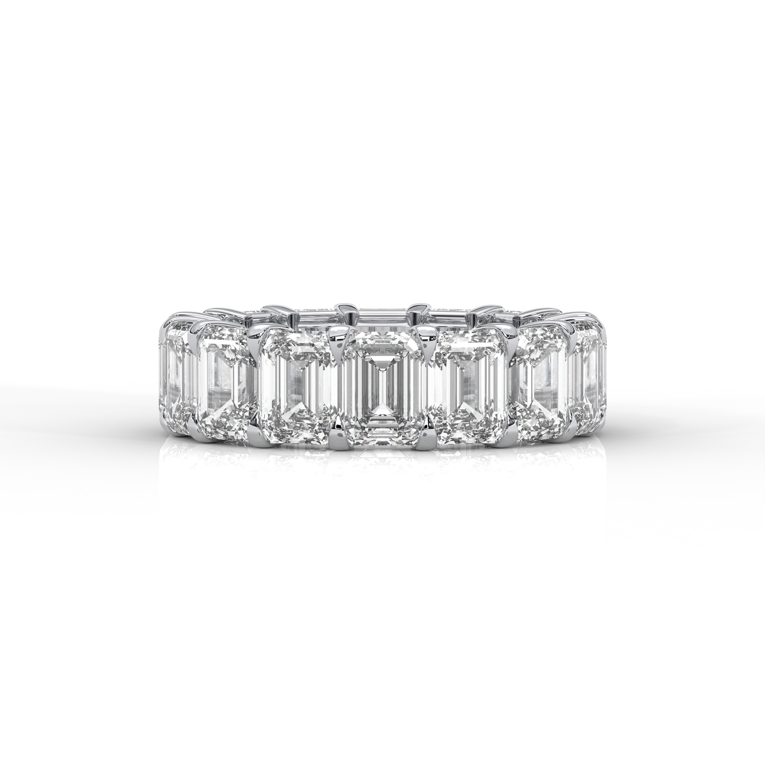 Diamond Ring Eternity Emeraldcut