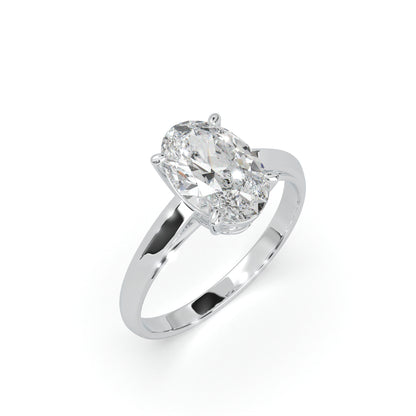 Diamond Ring Oval Solitaire