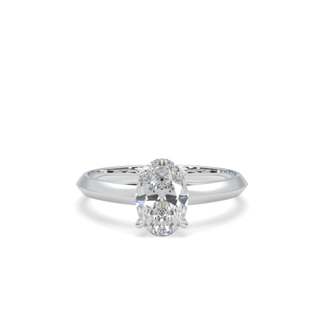 Diamond Ring Oval Solitaire