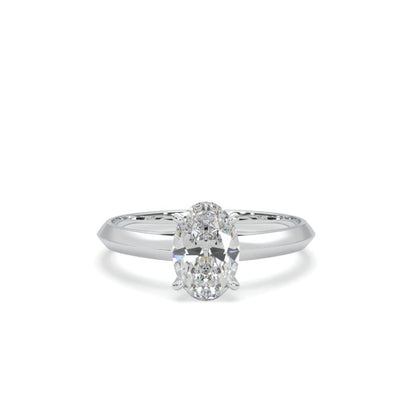 Diamond Ring Oval Solitaire