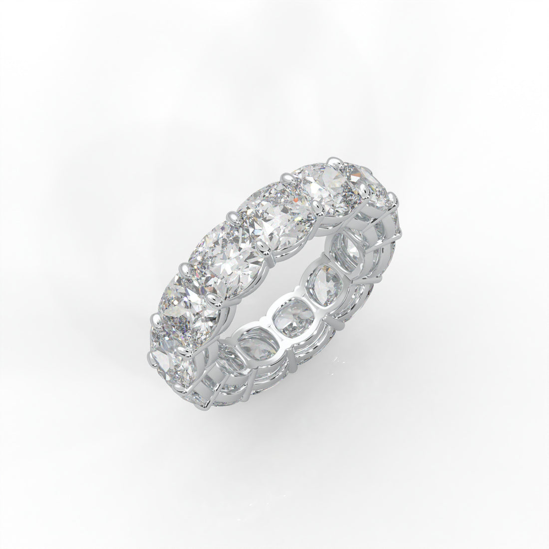 Diamond Ring Eternity Cushion