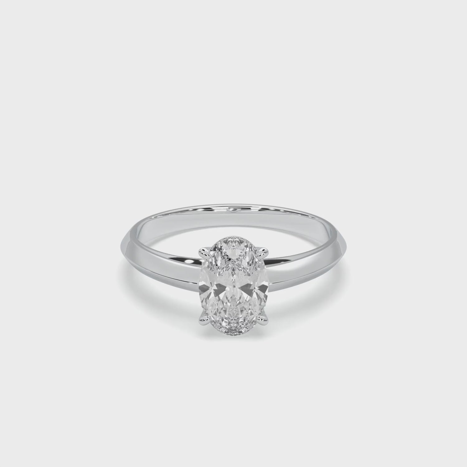 Diamond Ring Oval Solitaire