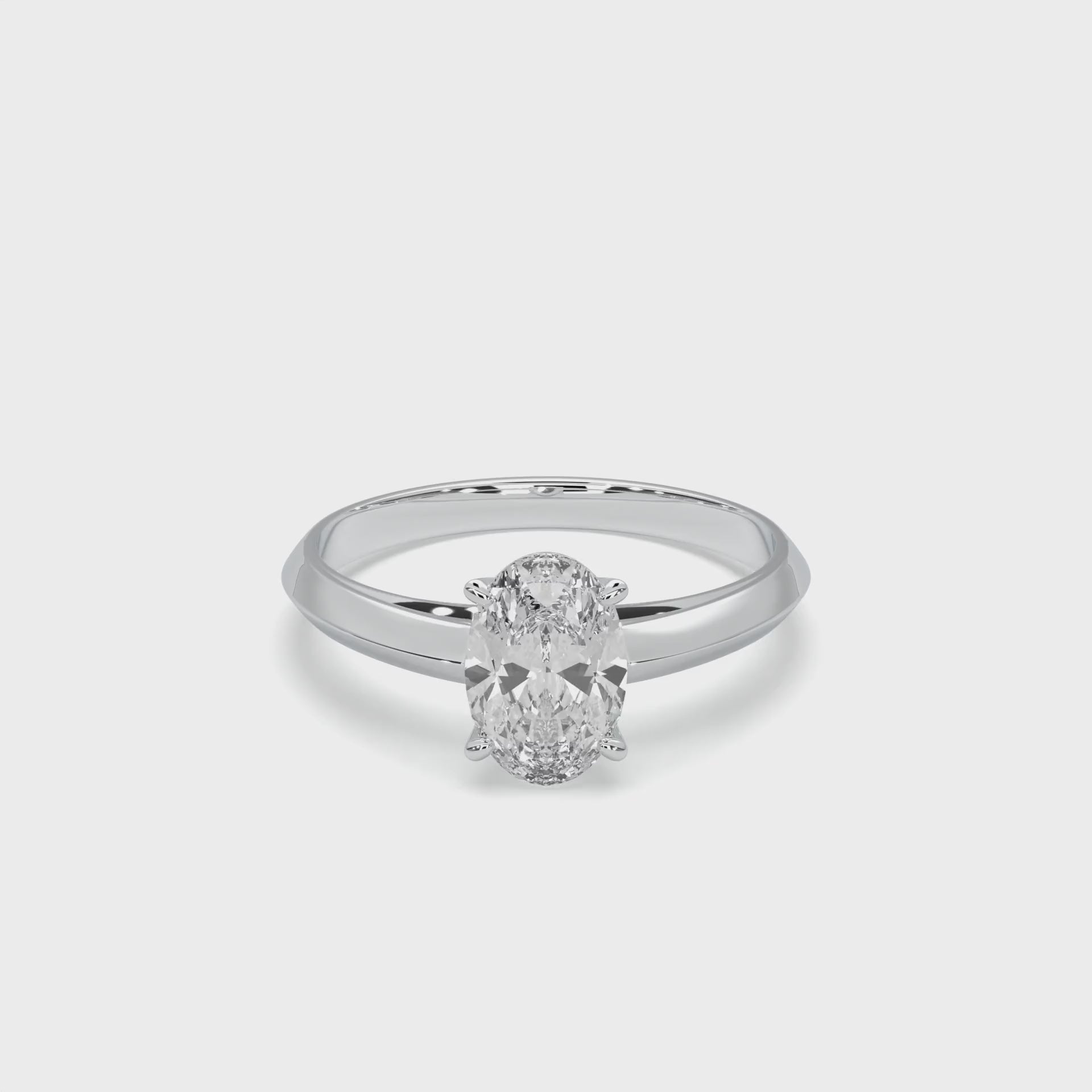 Diamond Ring Oval Solitaire
