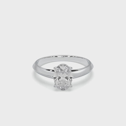 Diamond Ring Oval Solitaire