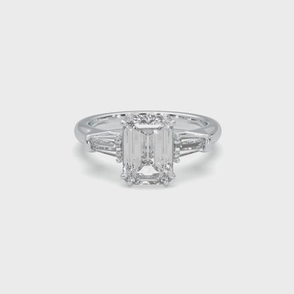 Diamond Ring Emeraldcut - Bond Street