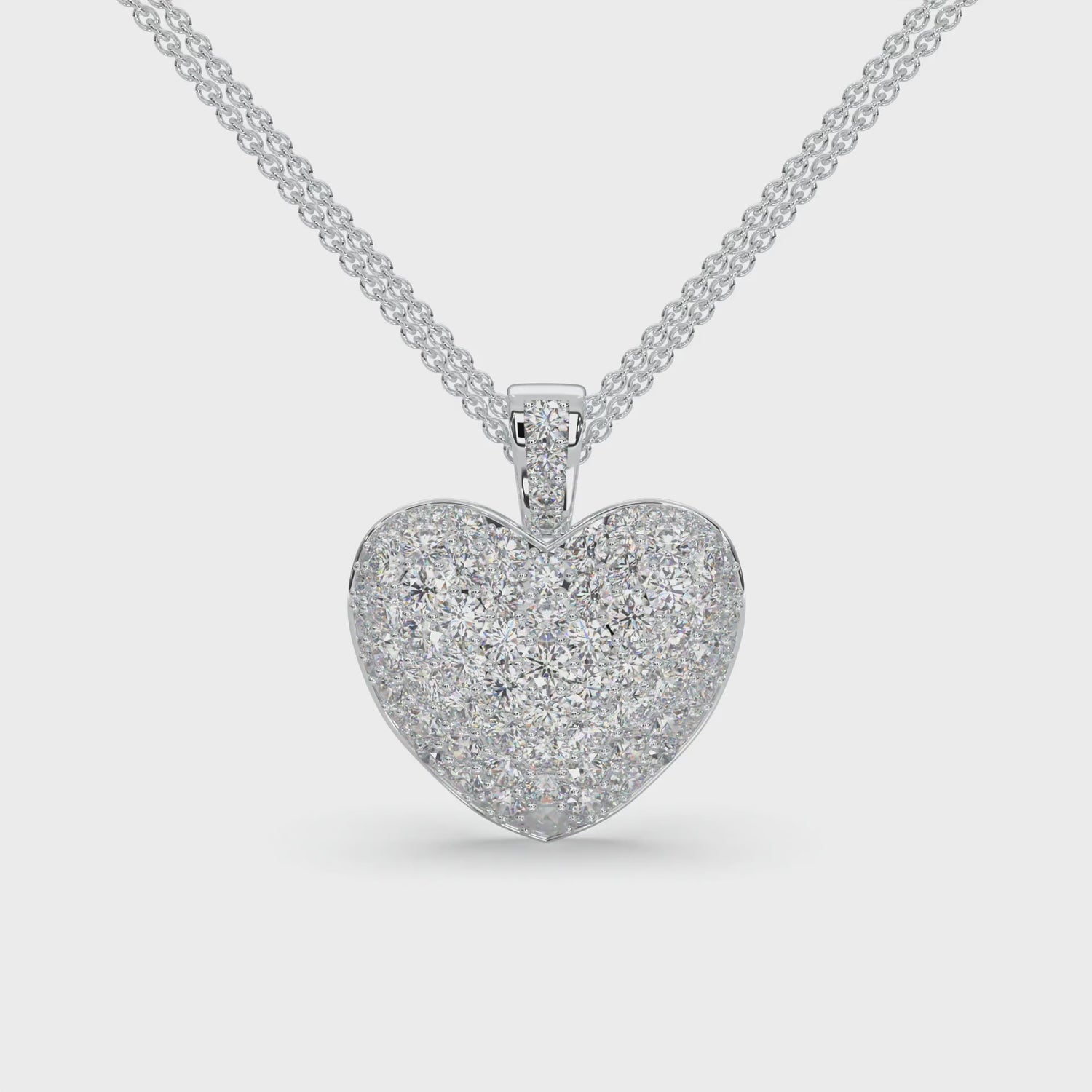 Diamond Necklace Heart