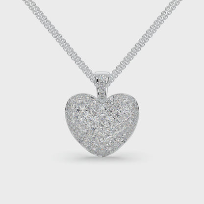 Diamond Necklace Heart