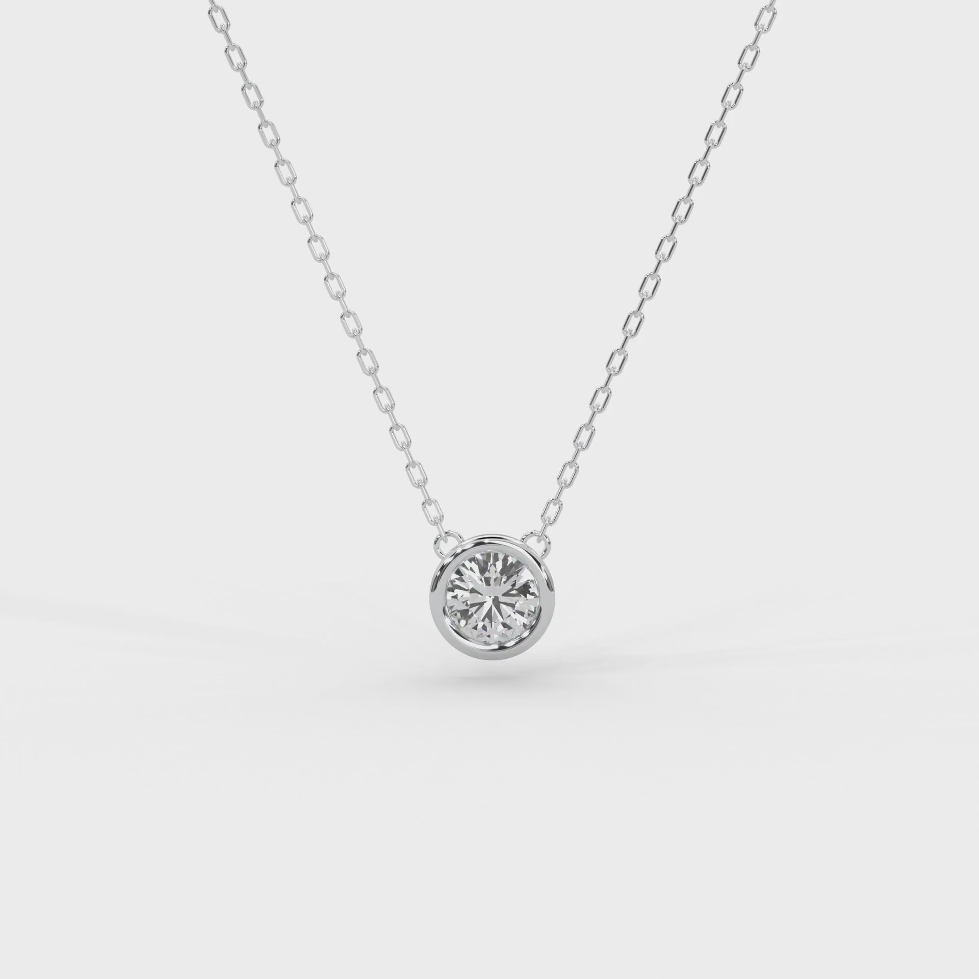 Diamond Necklace Solitaire Brilliant Energy