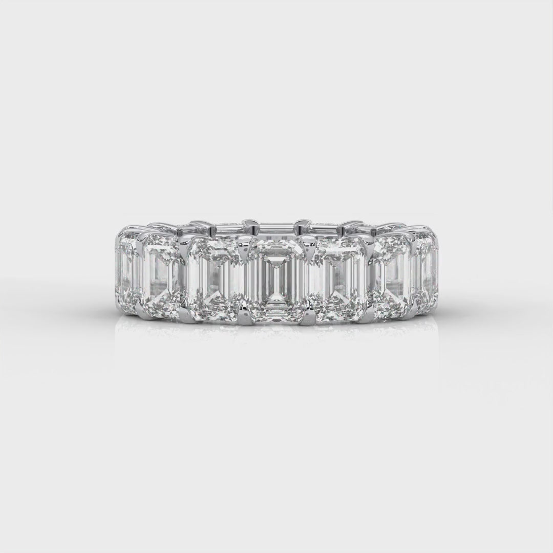 Diamond Ring Eternity Emeraldcut