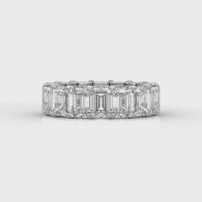 Diamond Ring Eternity Emeraldcut