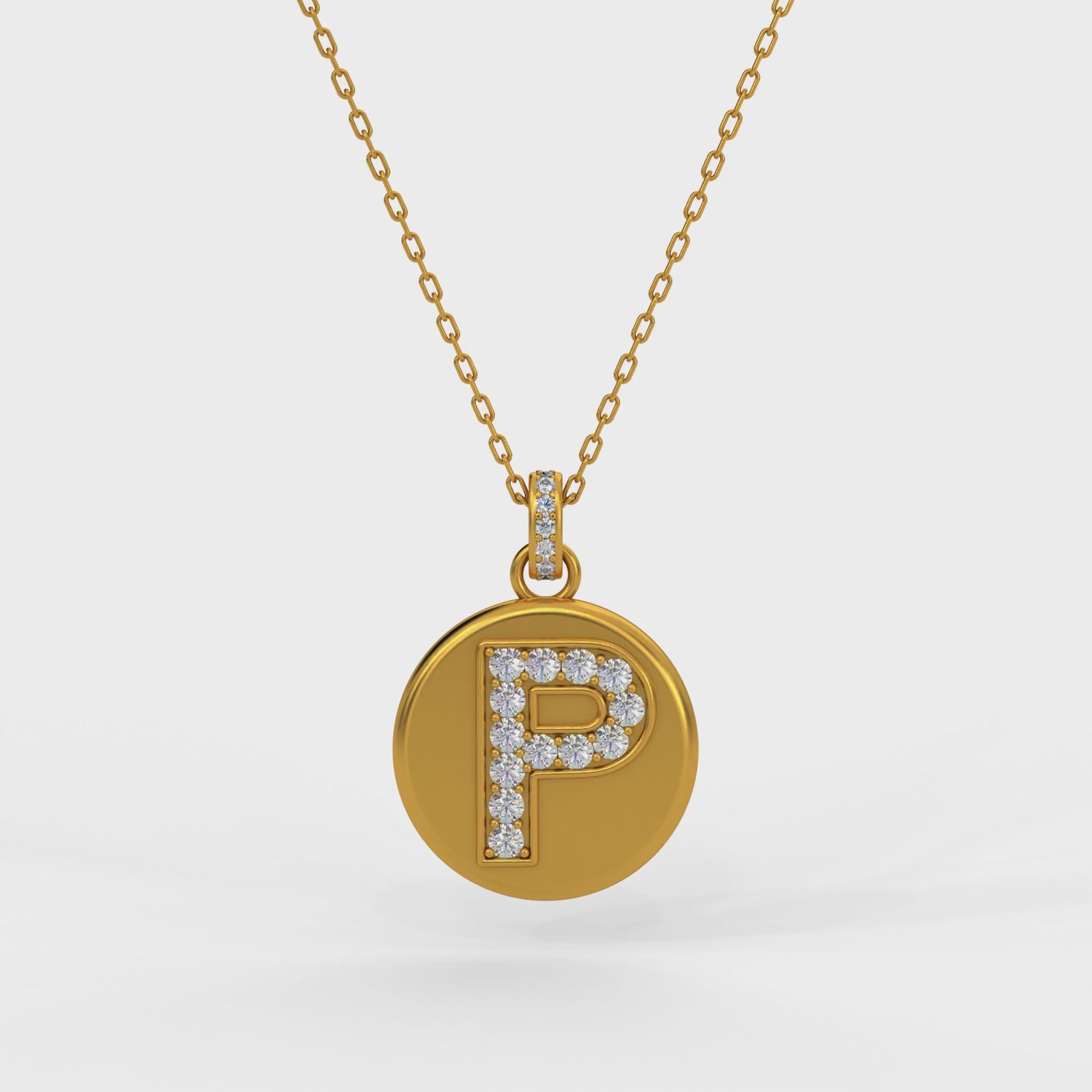 Diamond Alphabet Necklace