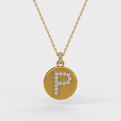 Diamond Alphabet Necklace