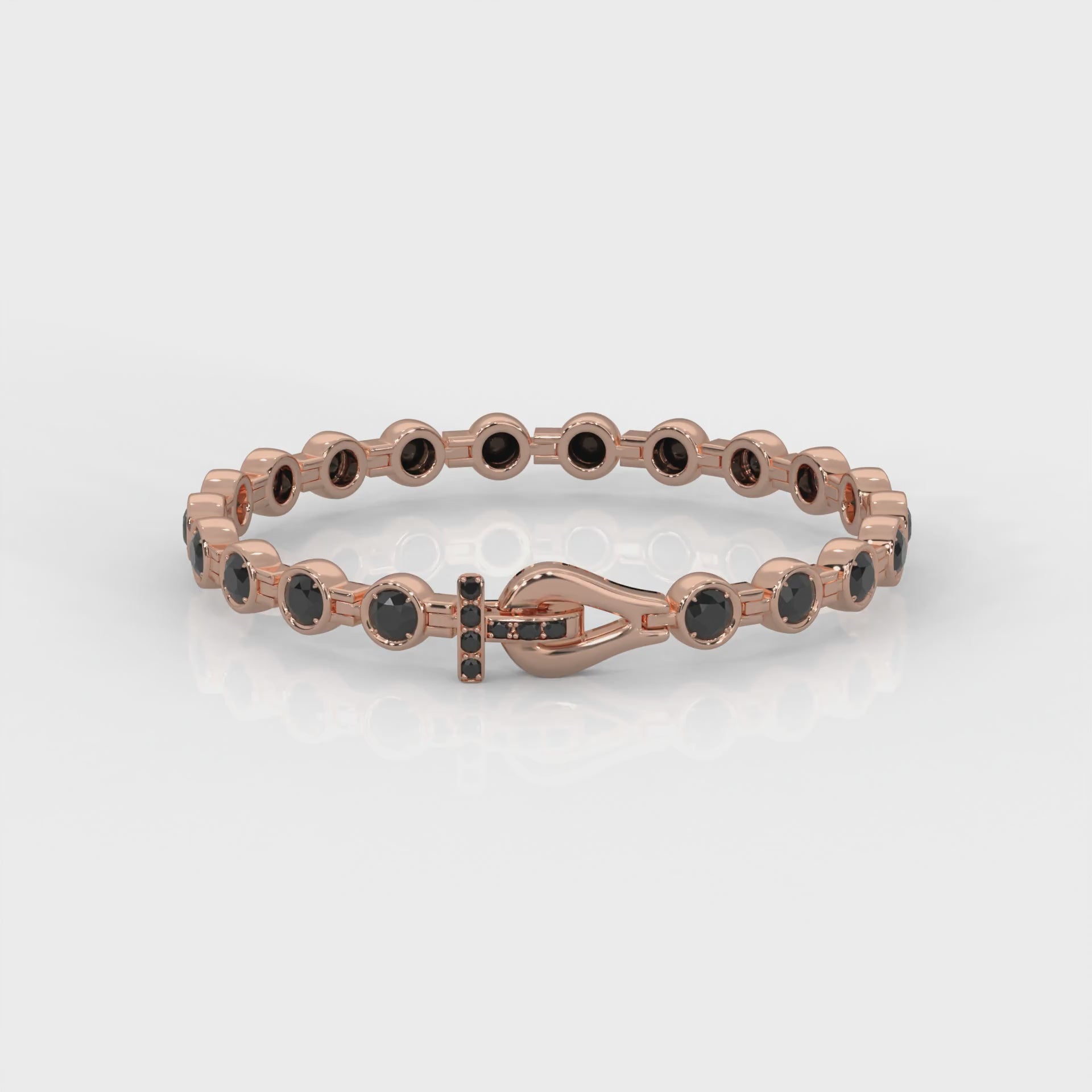 Diamond Bracelet Black Cross