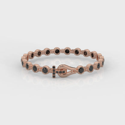 Diamond Bracelet Black Cross